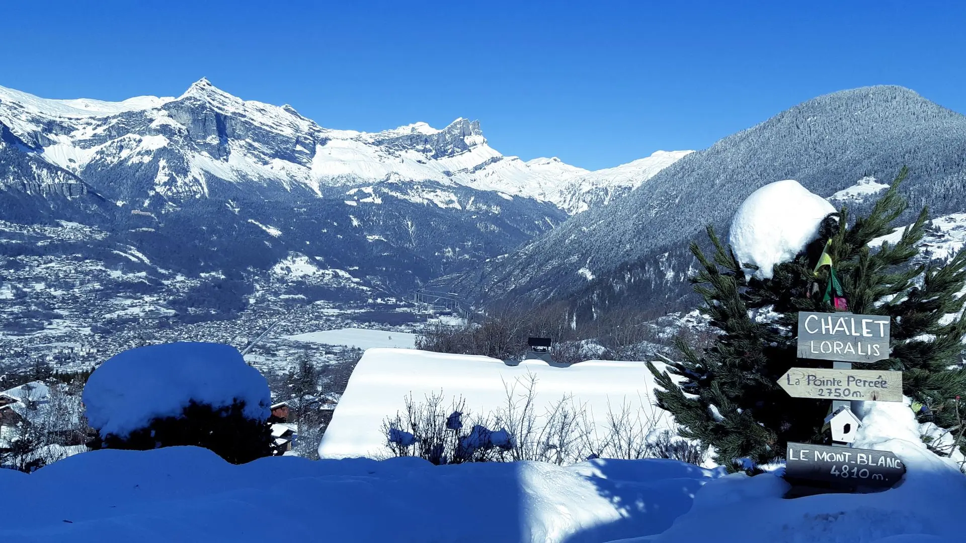 La vue de l'appartement