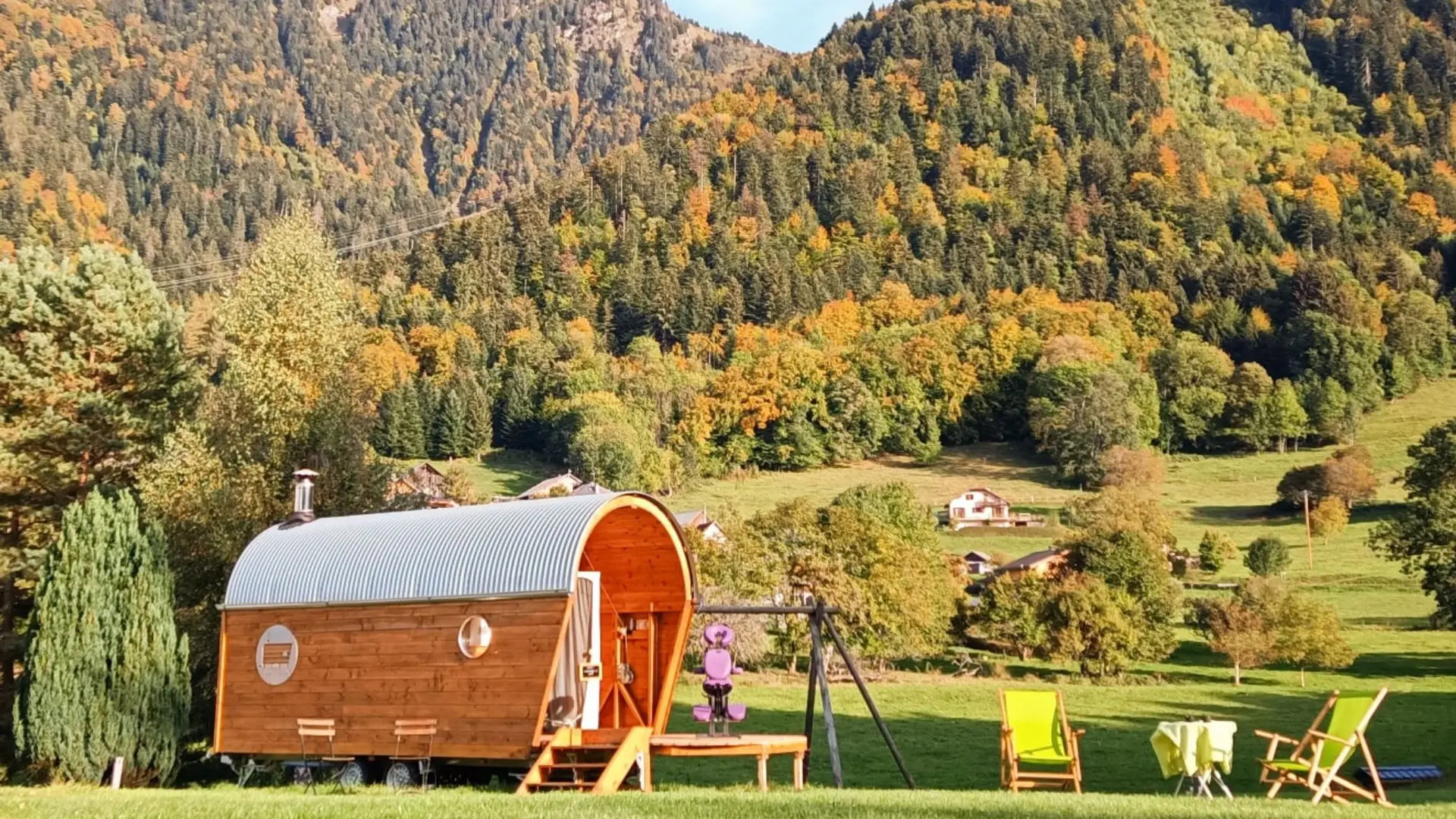 roulotte à l'automne