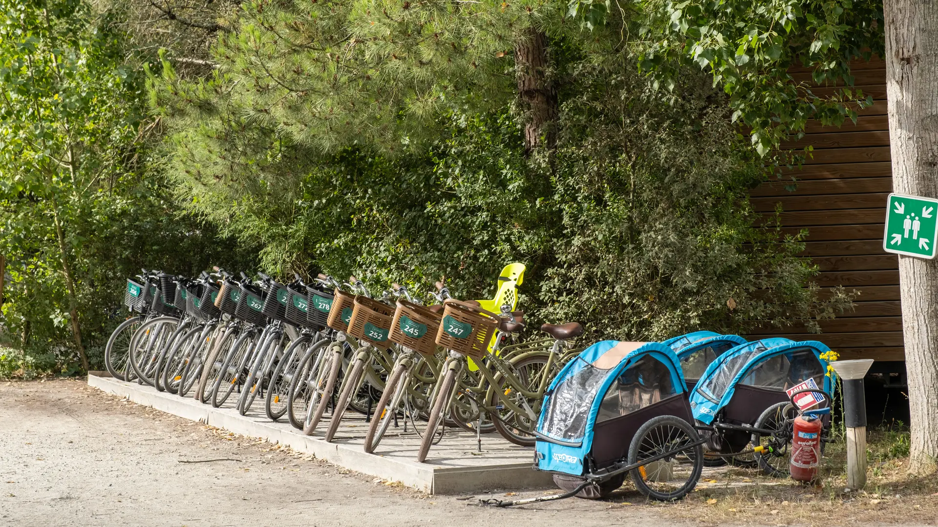 Vélo à disposition des vacanciers