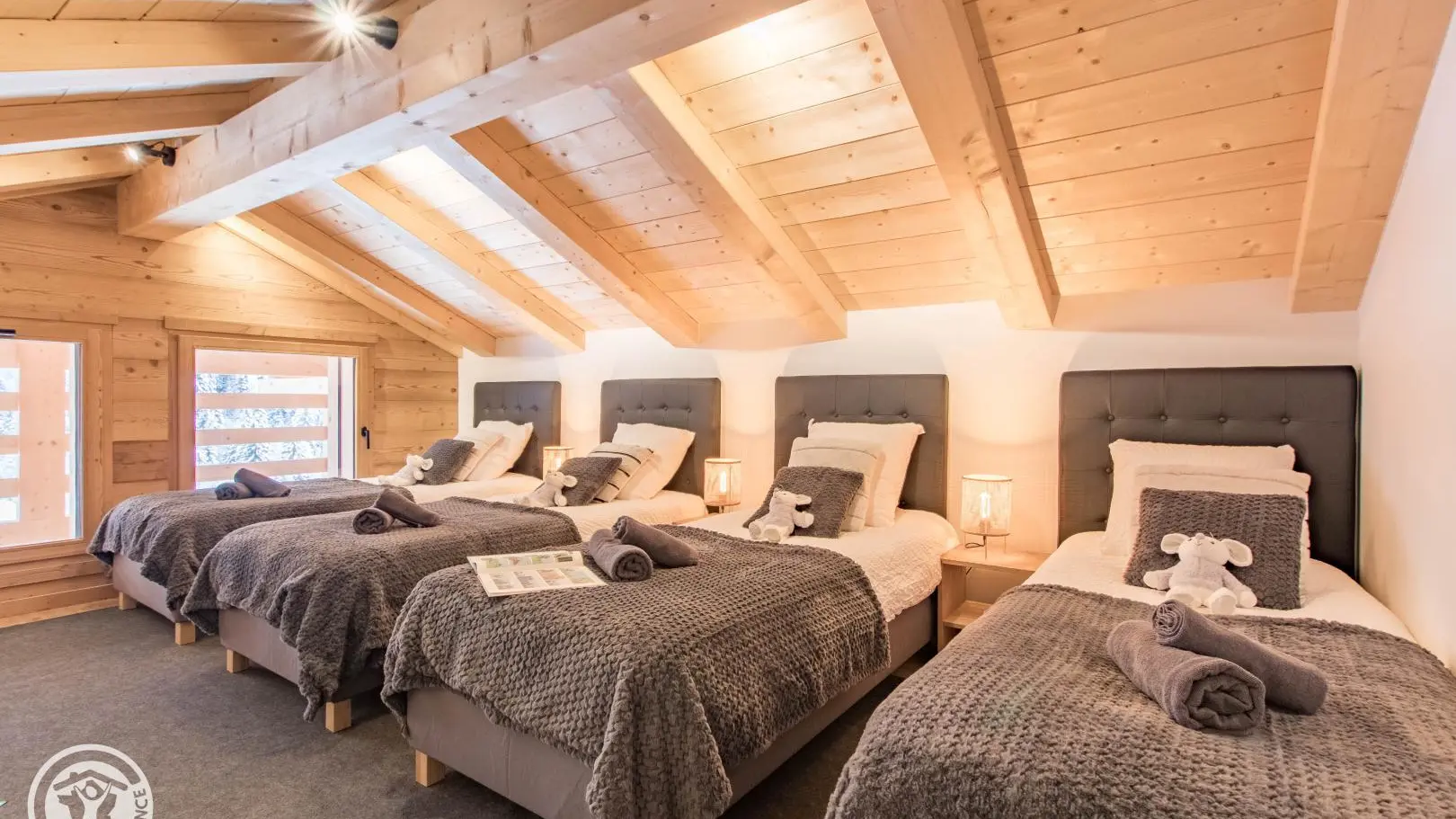 Chambre 5 - 4 lits single 90