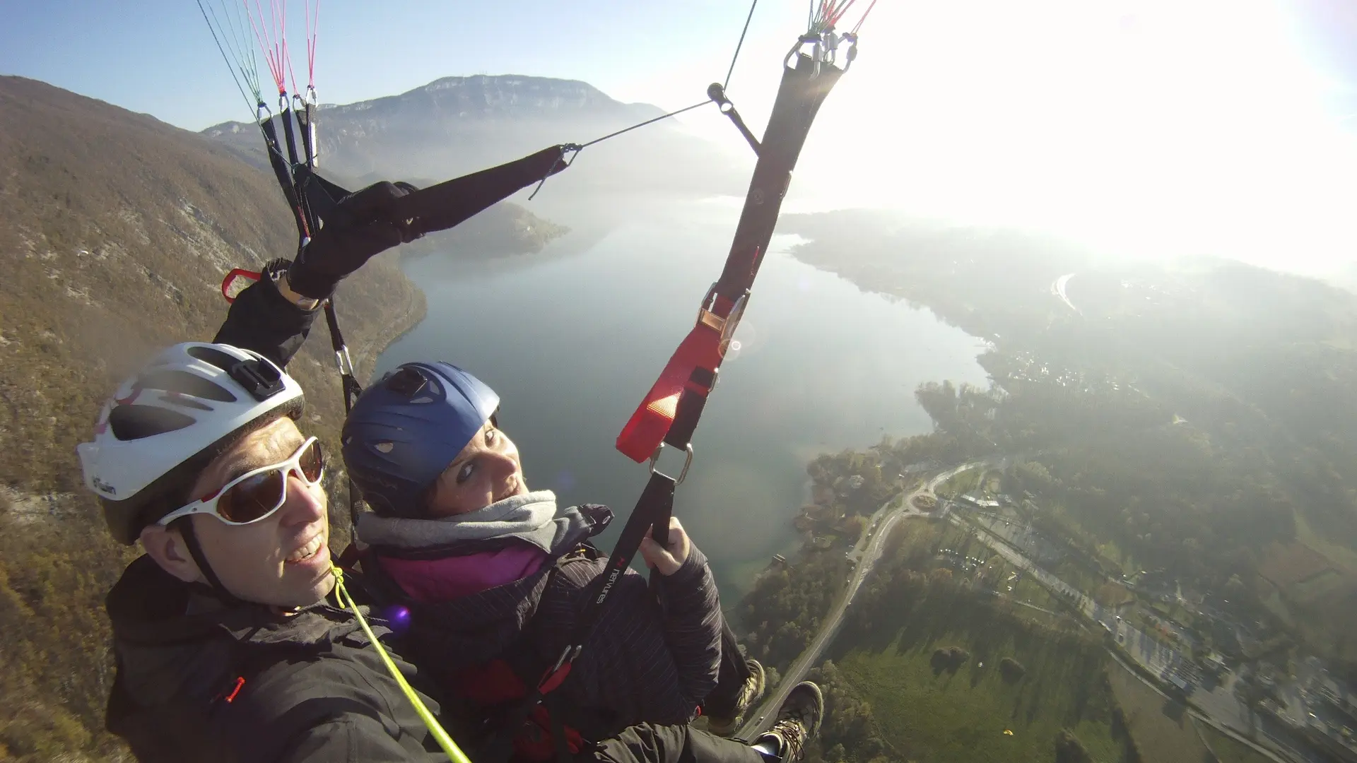 Vol parapente biplace