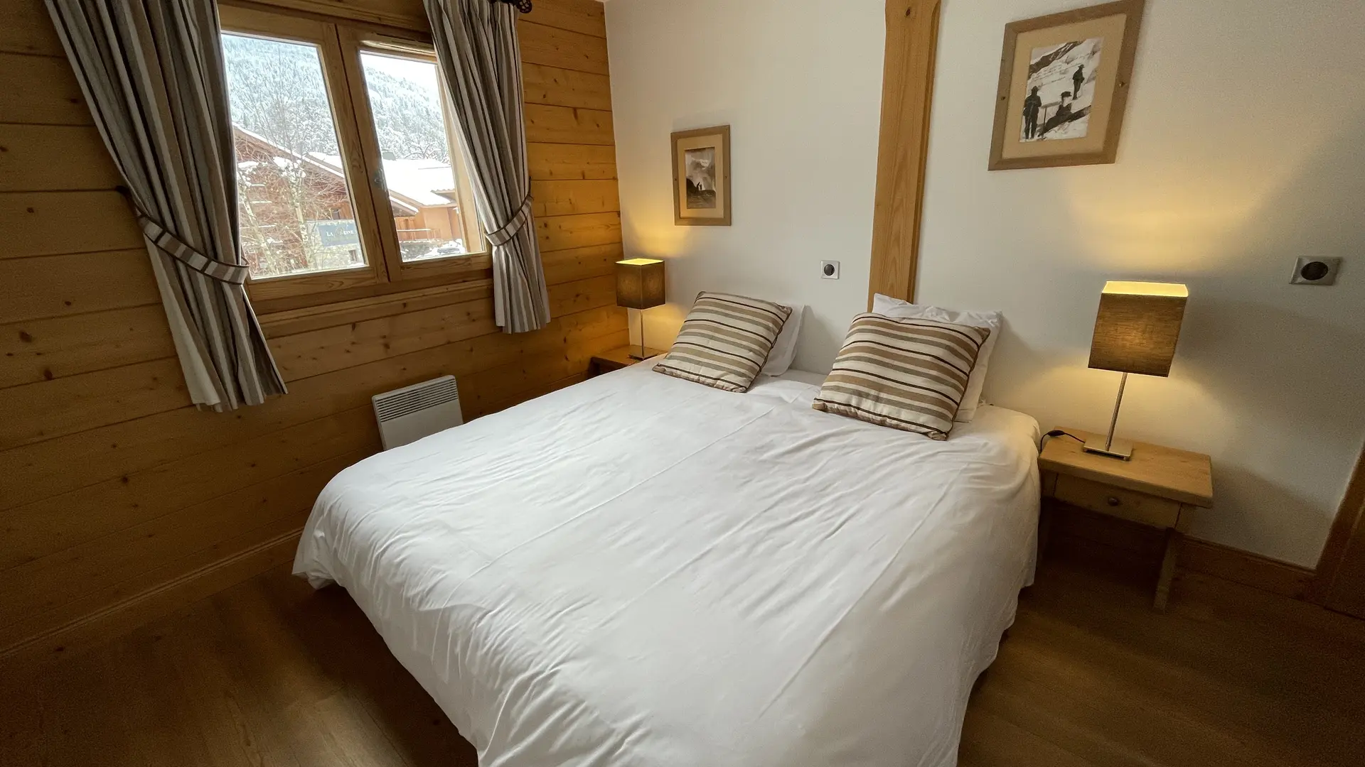 Chambre avec lit double 180cm