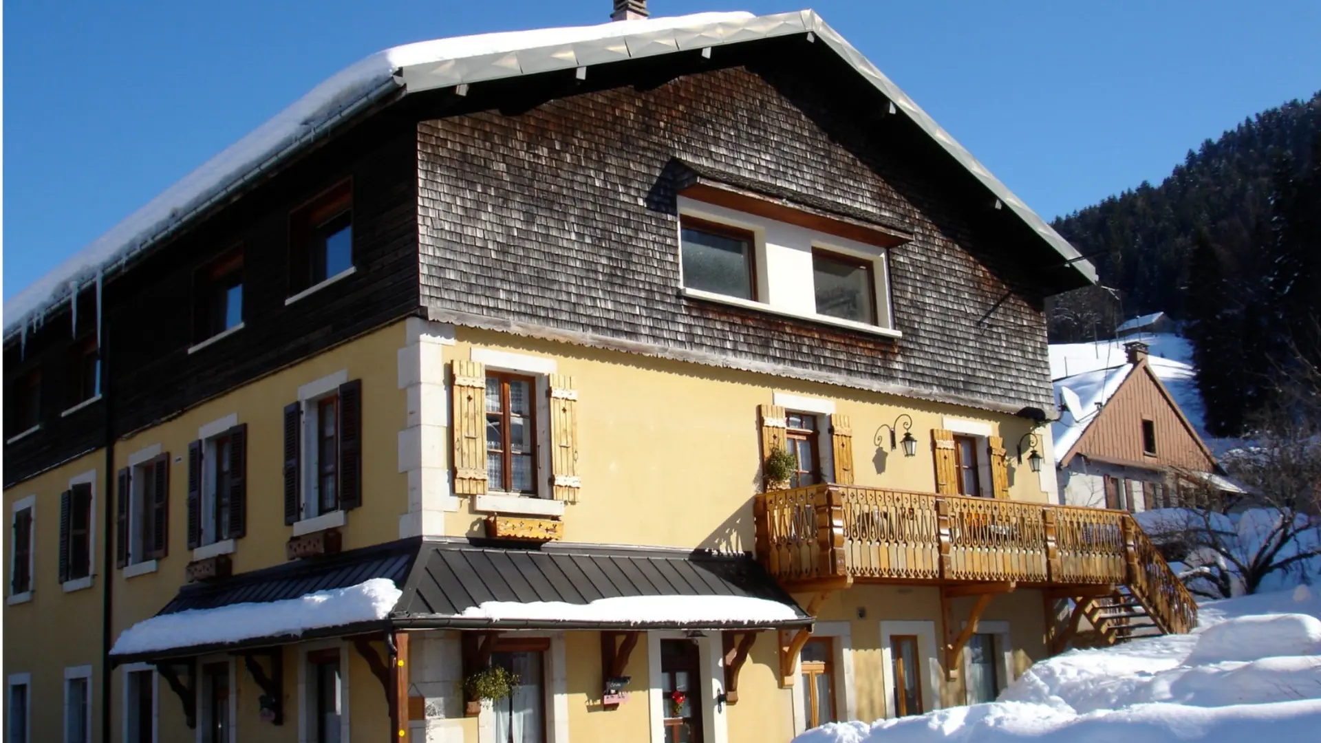 Maison Grospiron en hiver