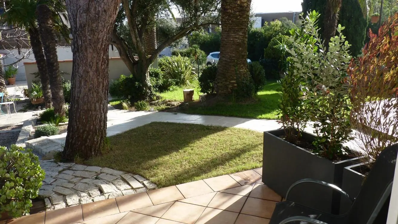 Terrasse privative de la chambre d'hôtes