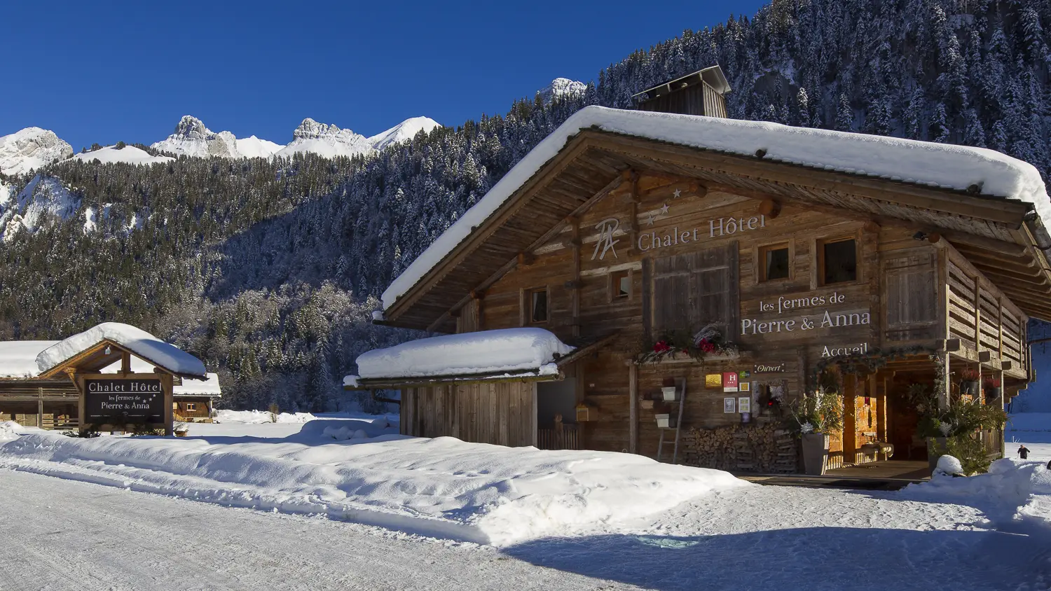 Les fermes de Pierre et Anna l'hiver