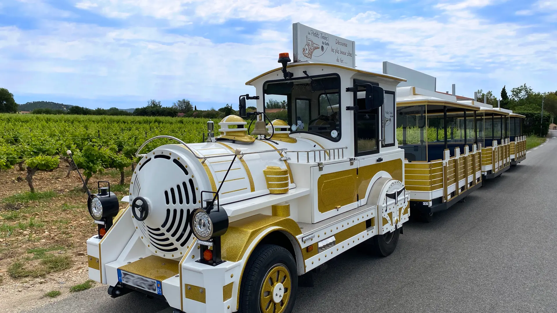 Balade en petit train au milieu des vignes à La Londe le Maures