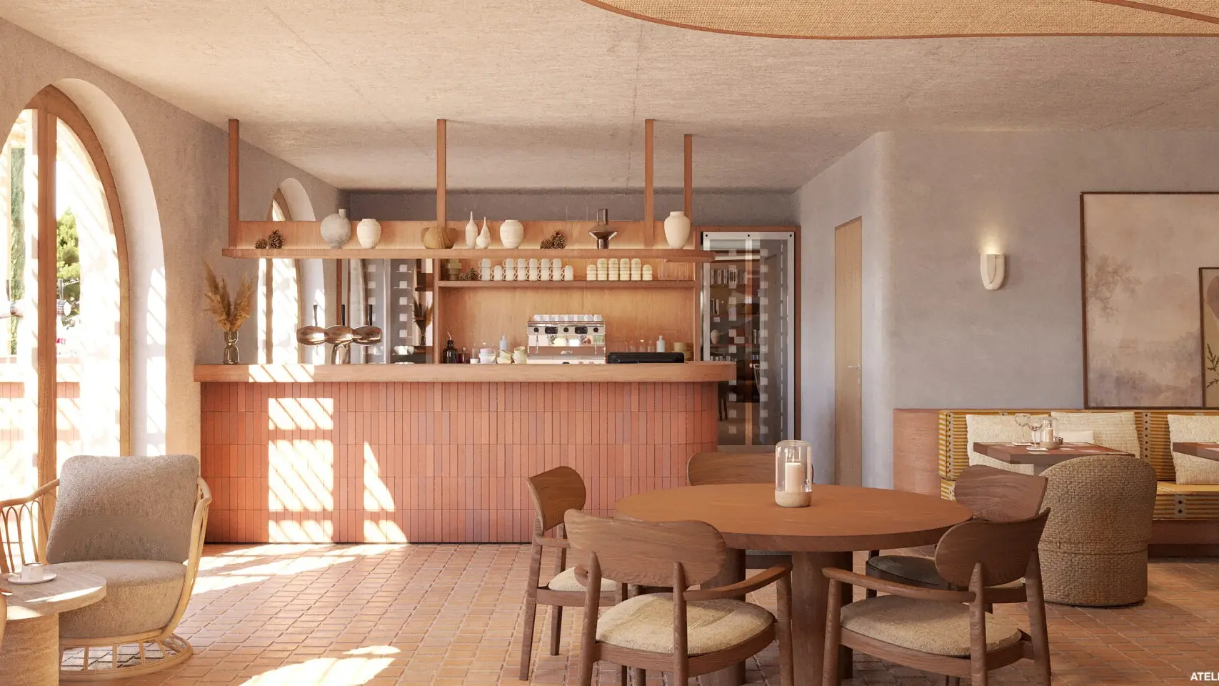 Bar et salle de restaurant