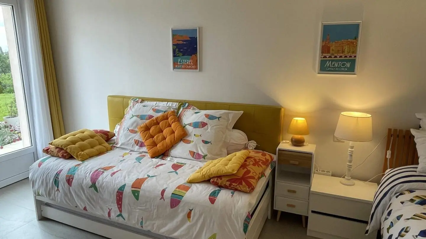 Maison SmartAzur-Chambre Jaune-Chambres d'Hôtes-VENCE-Gîtes de France Alpes-Maritimes