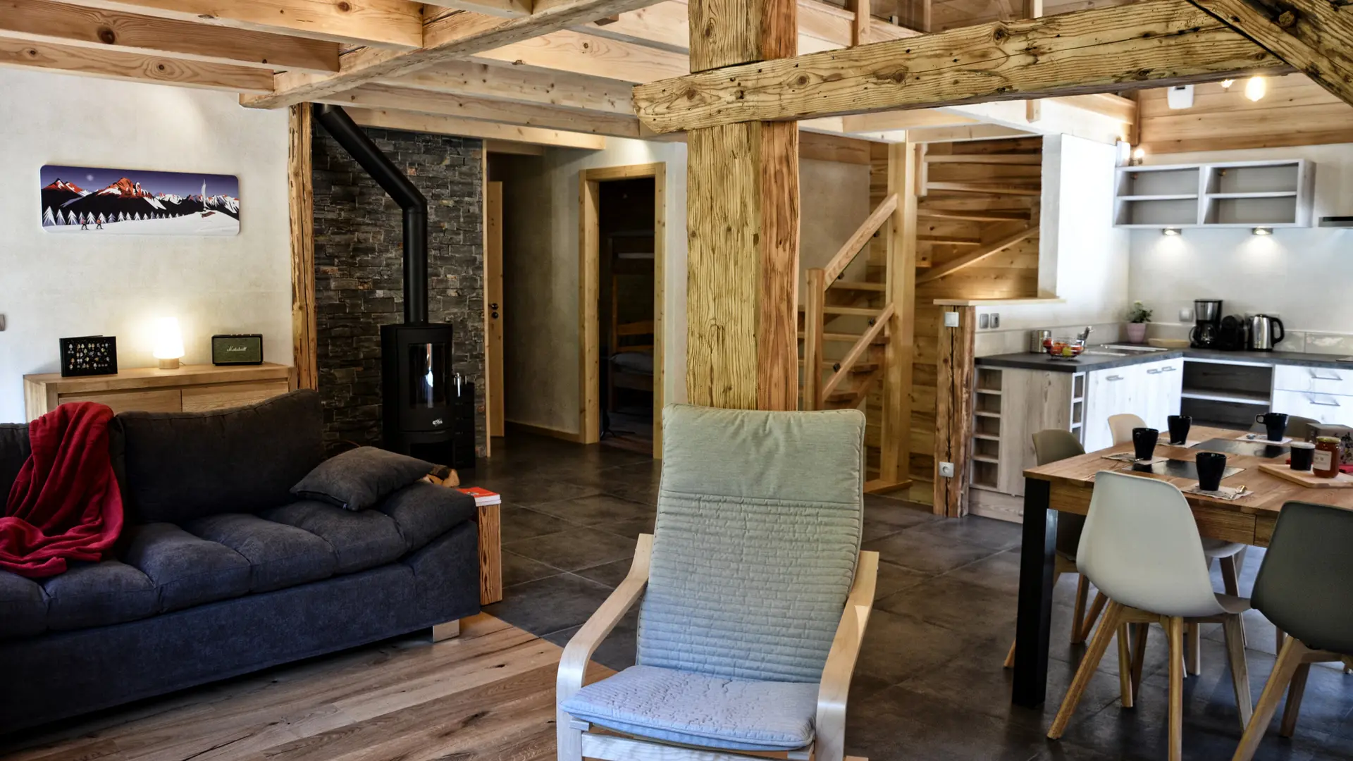 Séjour salon salle à manger - Les Clefs des Cimes - Les Clefs, Haute-Savoie