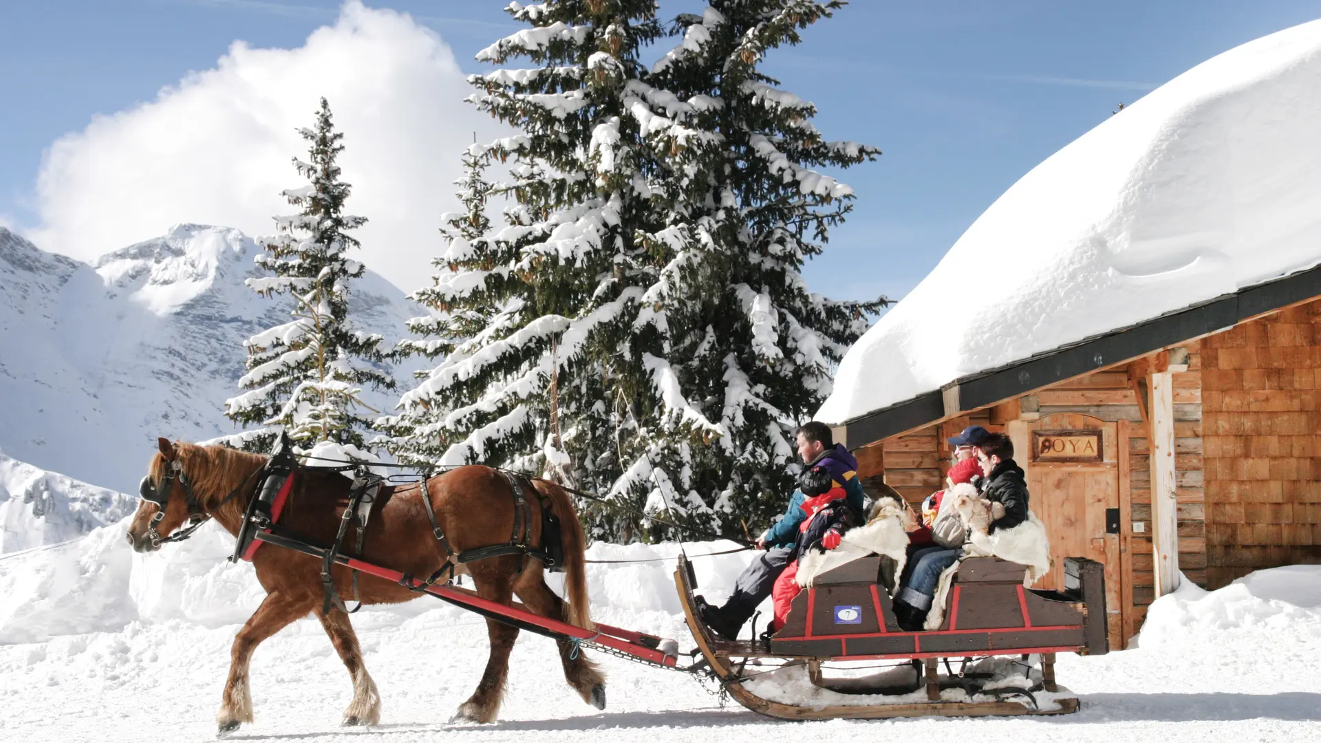 Balade en calèche Avoriaz 1800