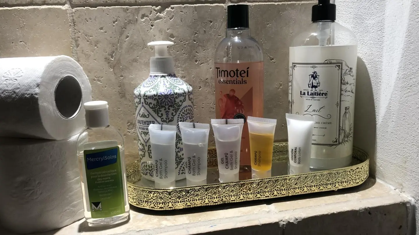 Produits d'hygiène fournis