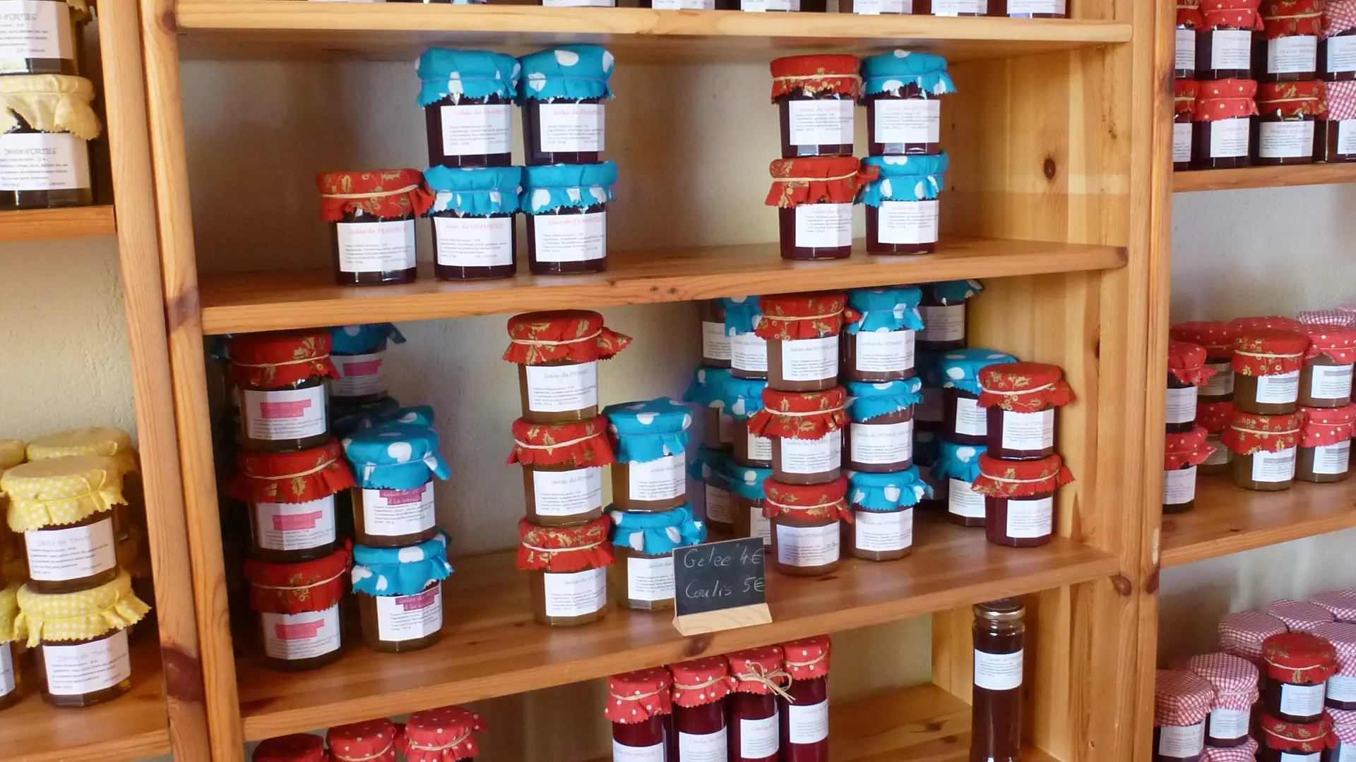 Les confitures, coulis et gelées