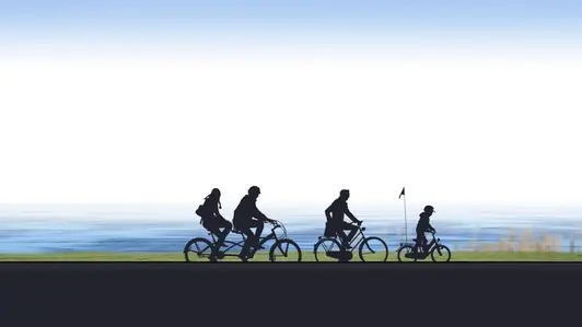 Fahrradtour entlang der Küste