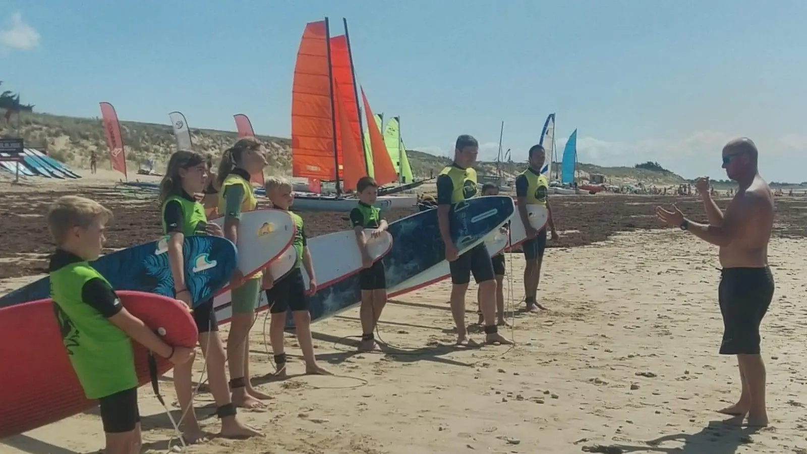 Cours de surf et natation