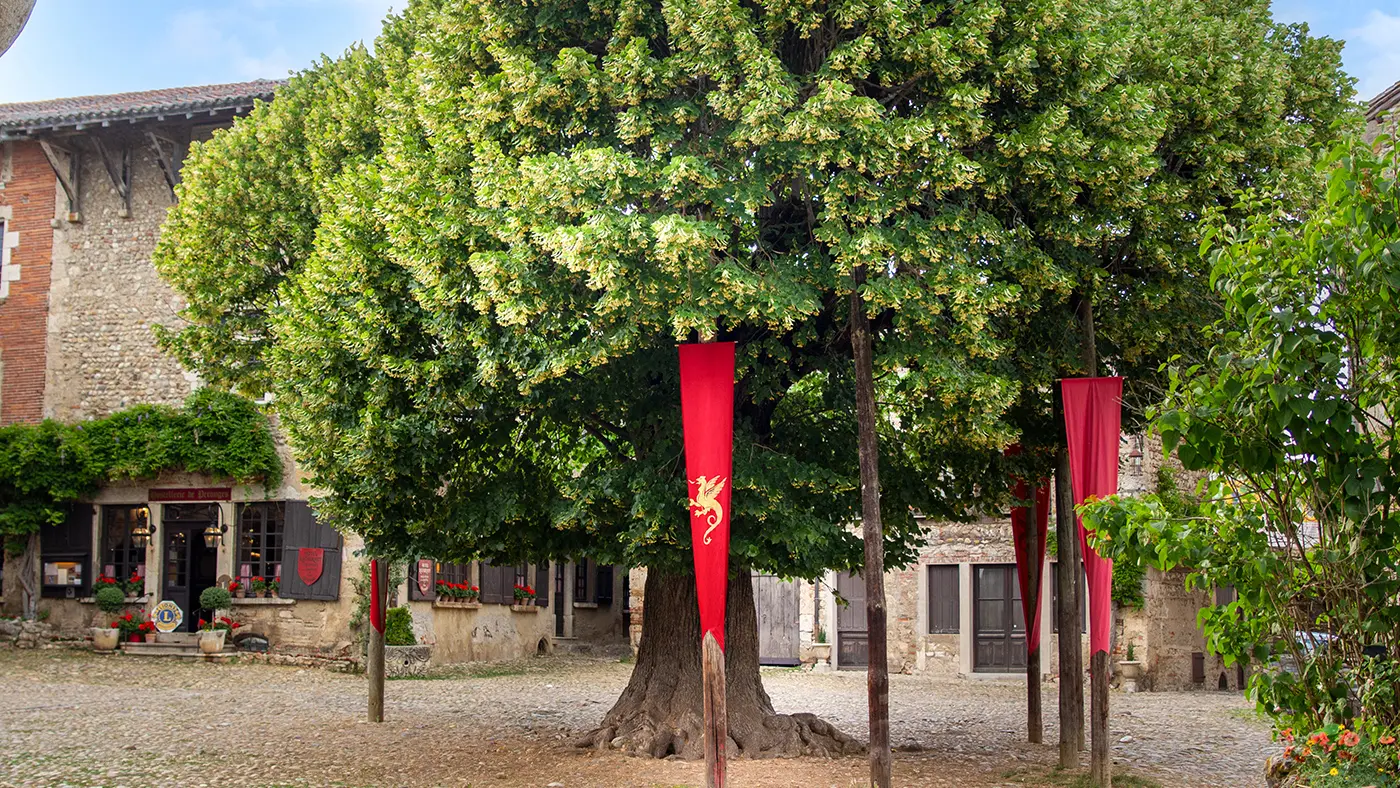 Place du Tilleul à Pérouges