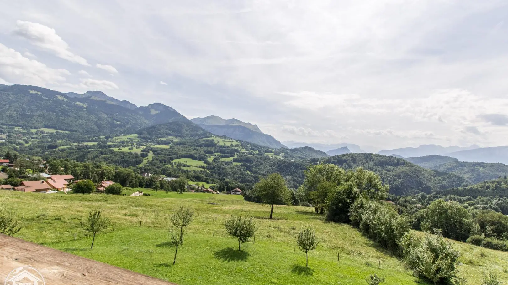 Le jardin vu du balcon