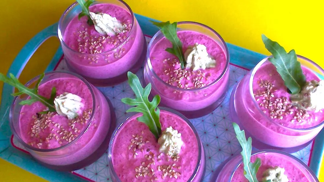 Verrine betterave/avocat