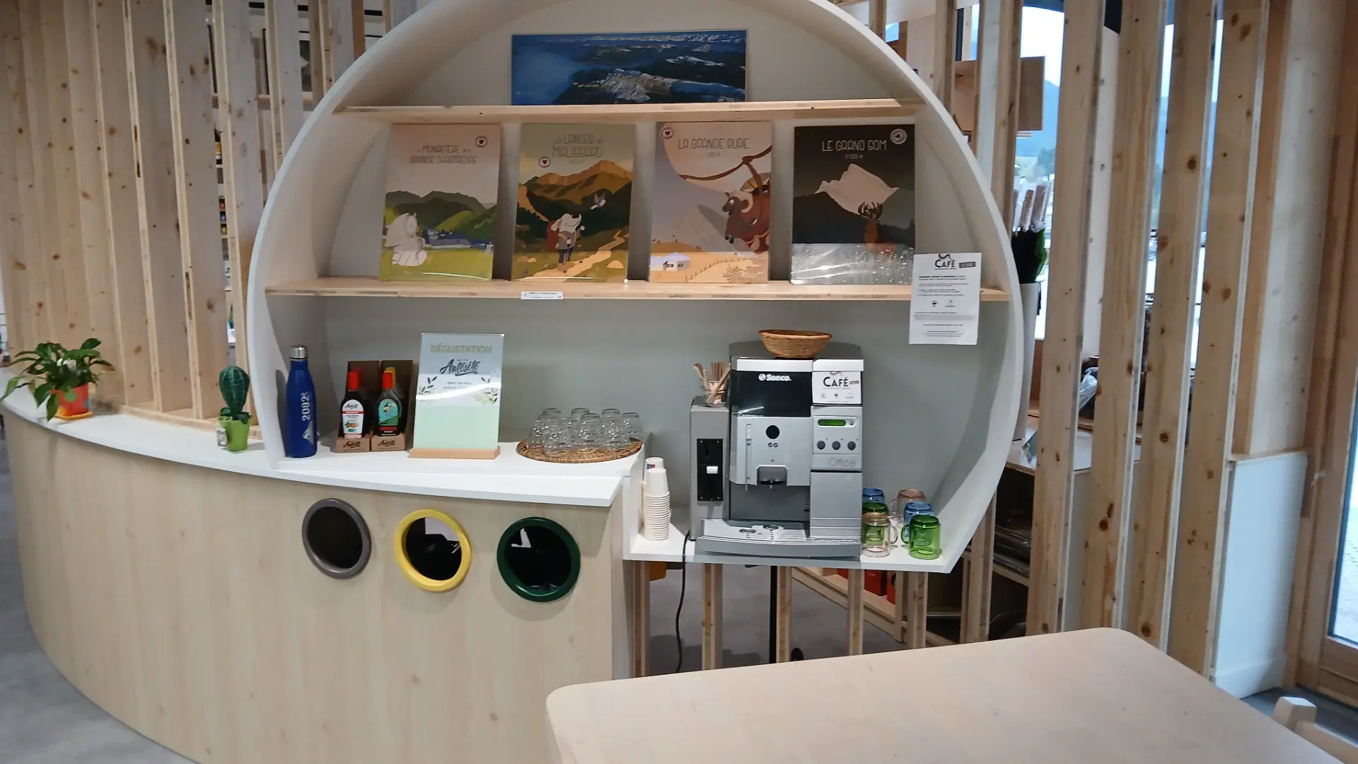 Espace dégustation et café