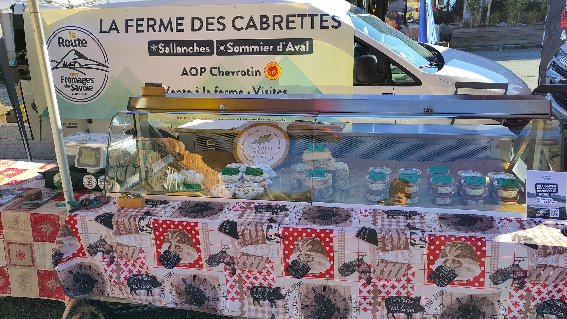 Stand de l'exploitation au Comice agricole de Combloux 2025