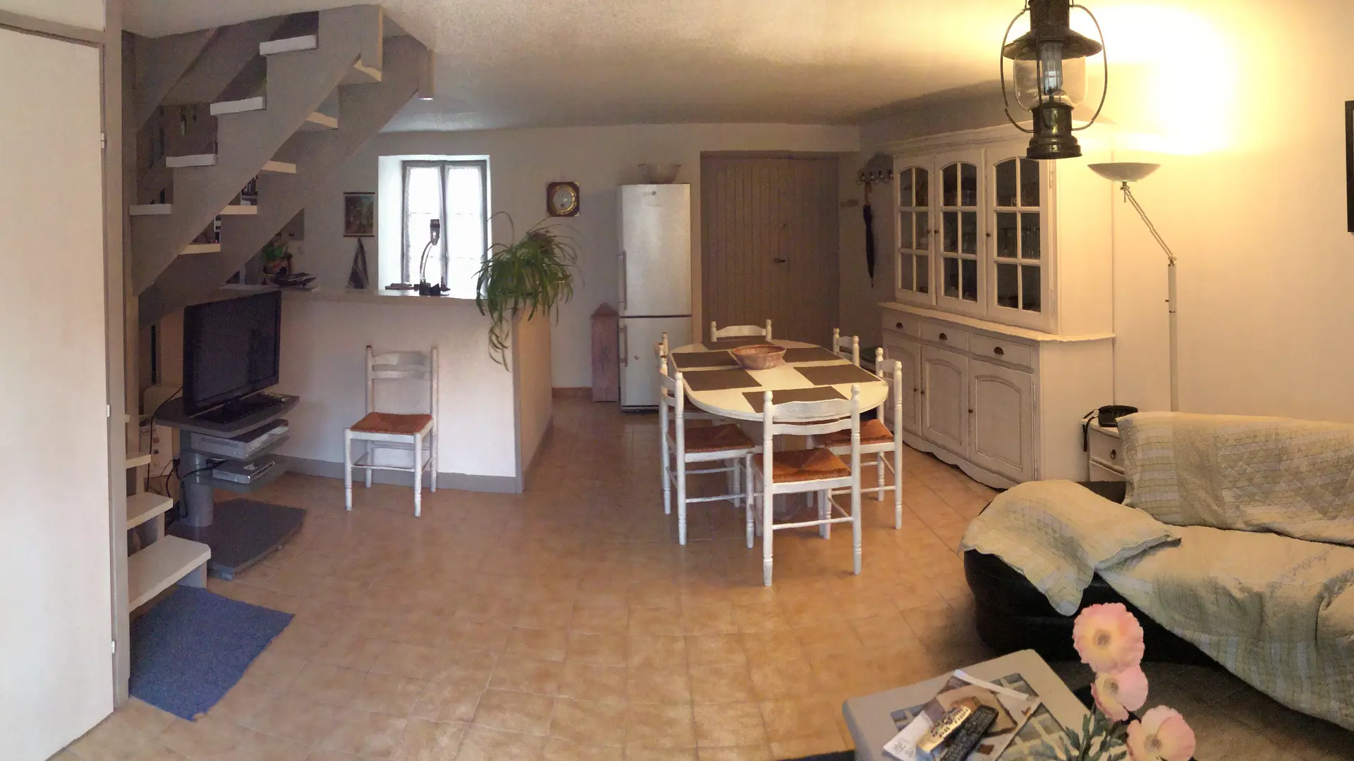 Living room, dining room