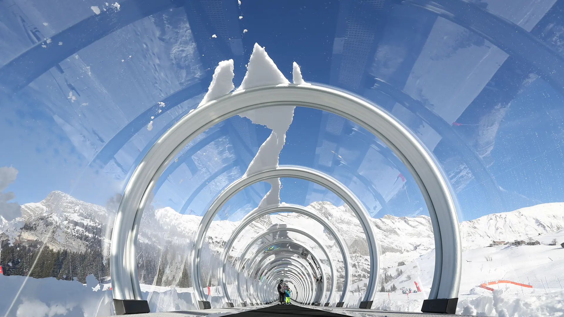 Le tapis L'Alpage Express sur le mini-domaine du Grand-Bornand