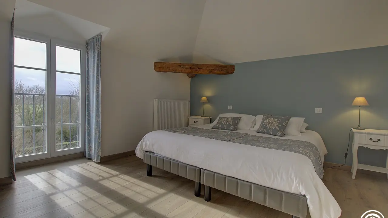 Chambre Mollon version avec lit double 180 X 200