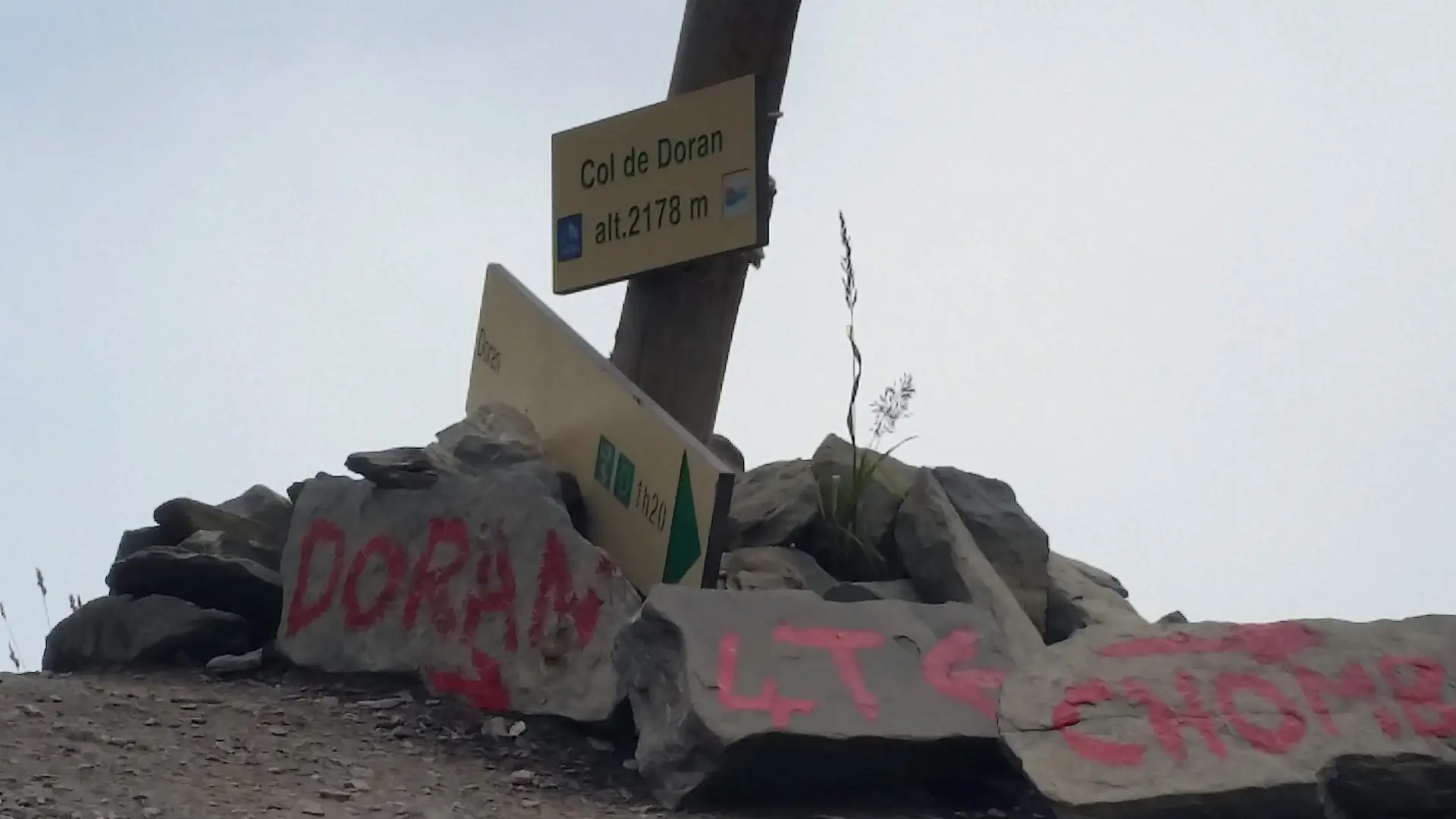 au col de Doran, la croisée des chemins