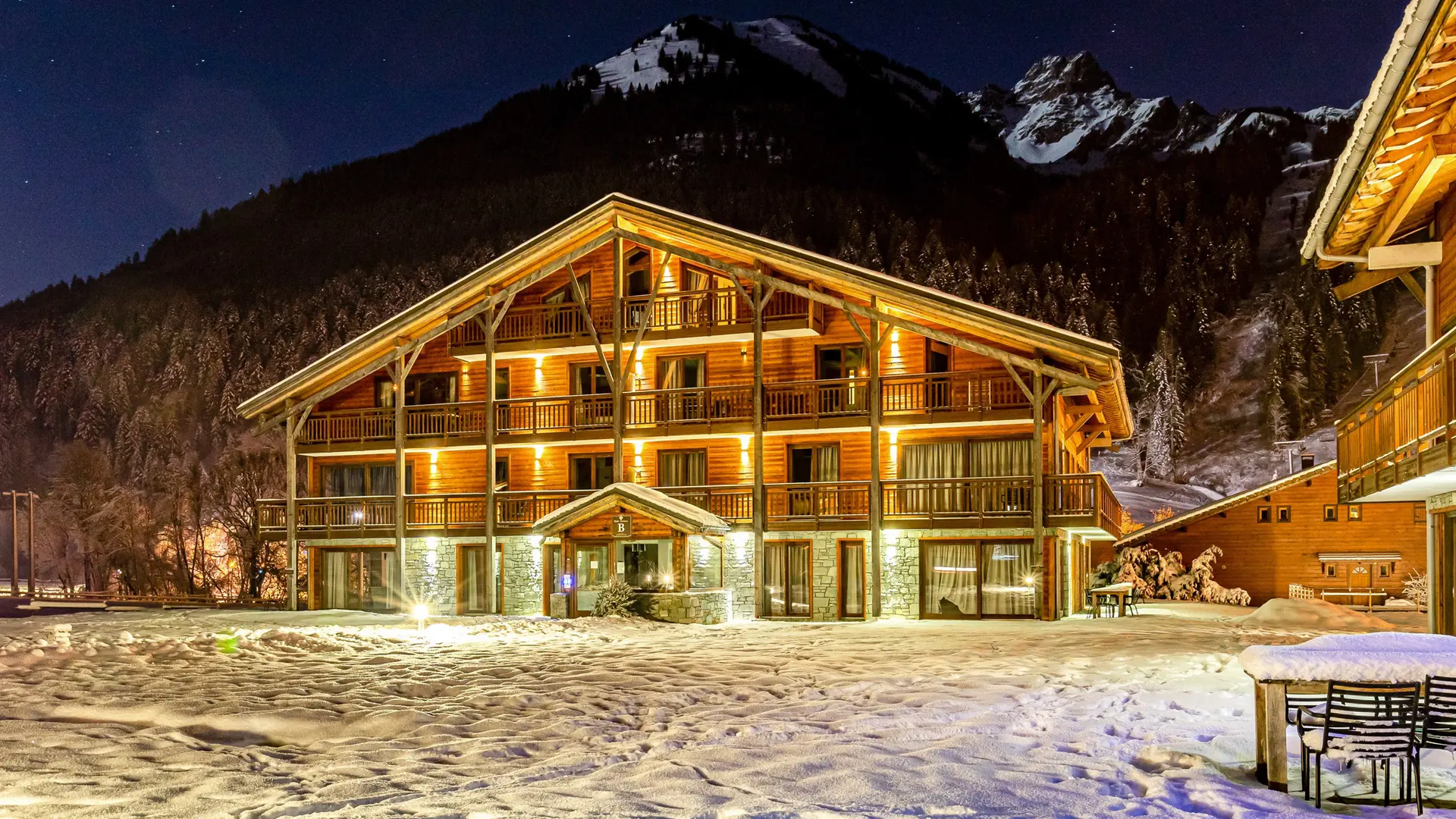 Résidence vue extérieure hiver
