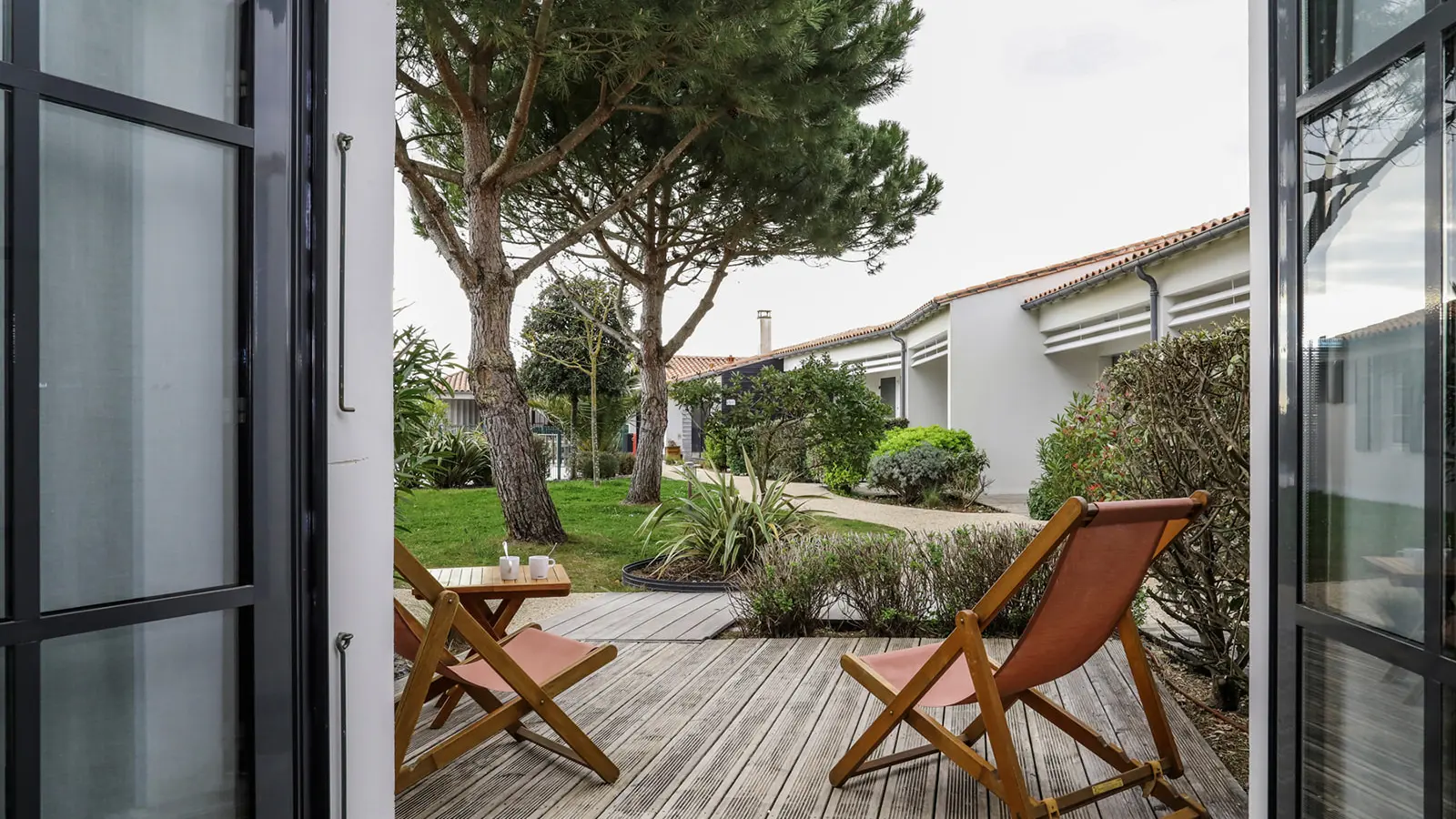 Ouverture sur l'extérieur de la suite « Côté jardin »