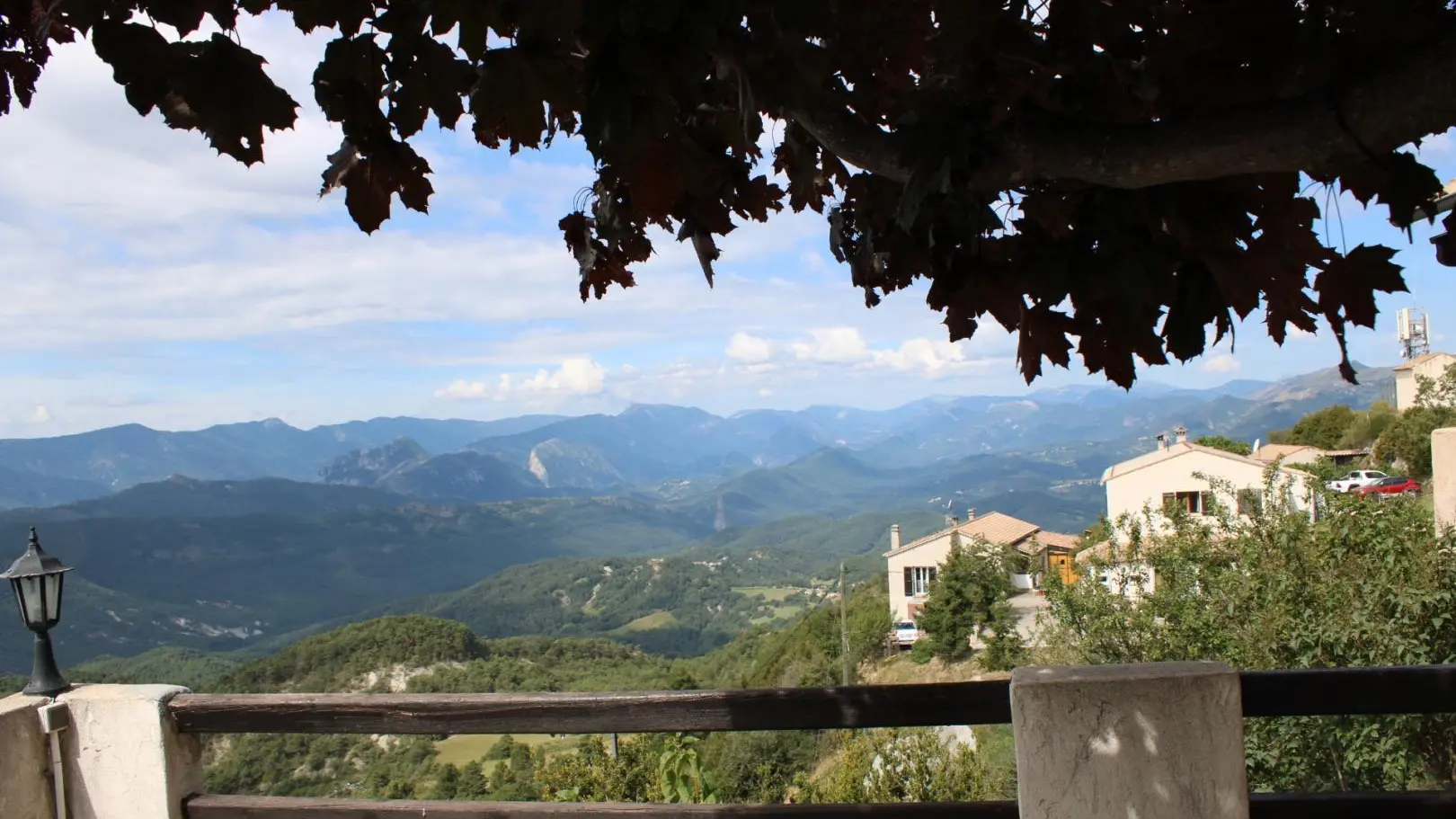 La Bastide du Rousset-Vue de la terrasse-Ascros-Gîtes de France des Alpes-Maritimes