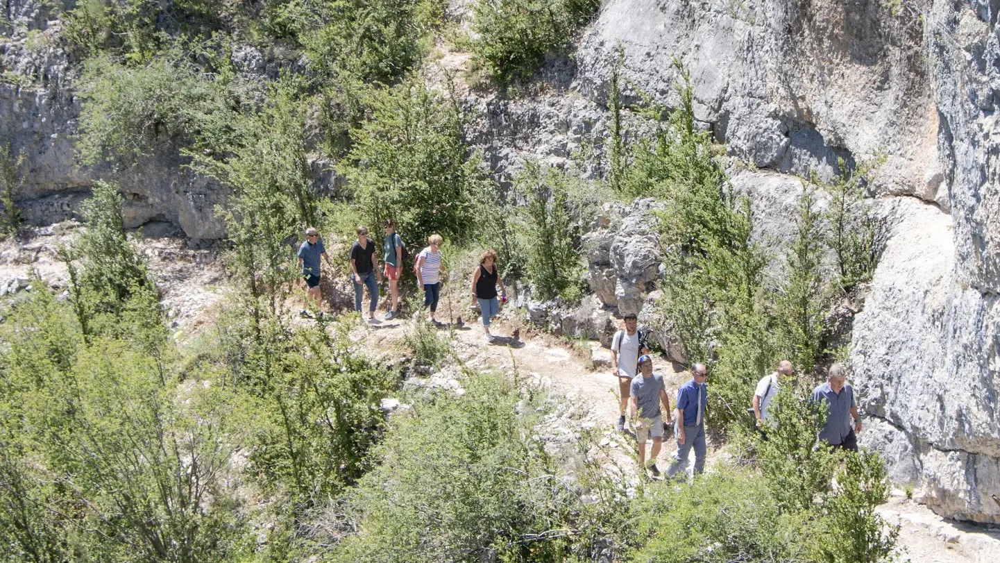 Sentier des falaises des gorges d'Agnielles