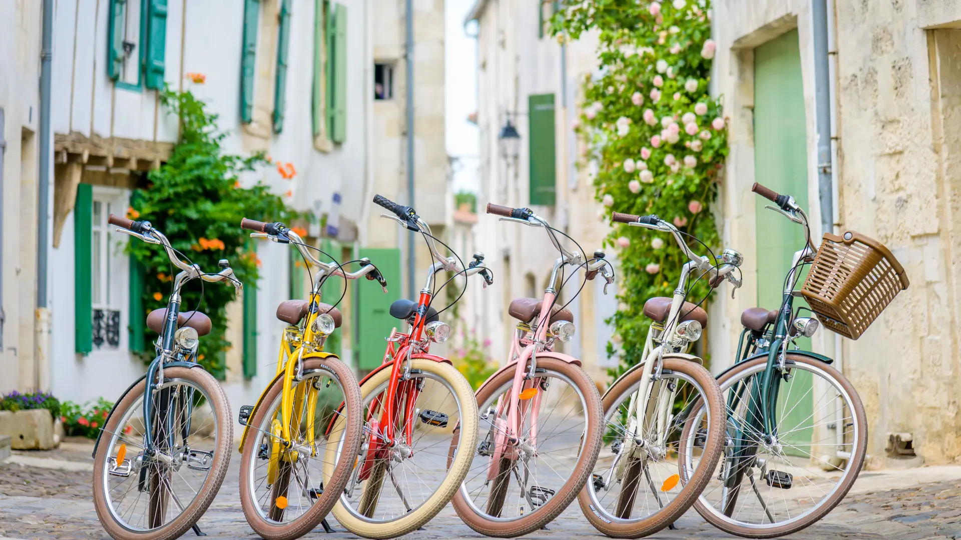 Nos vélos confort colorés