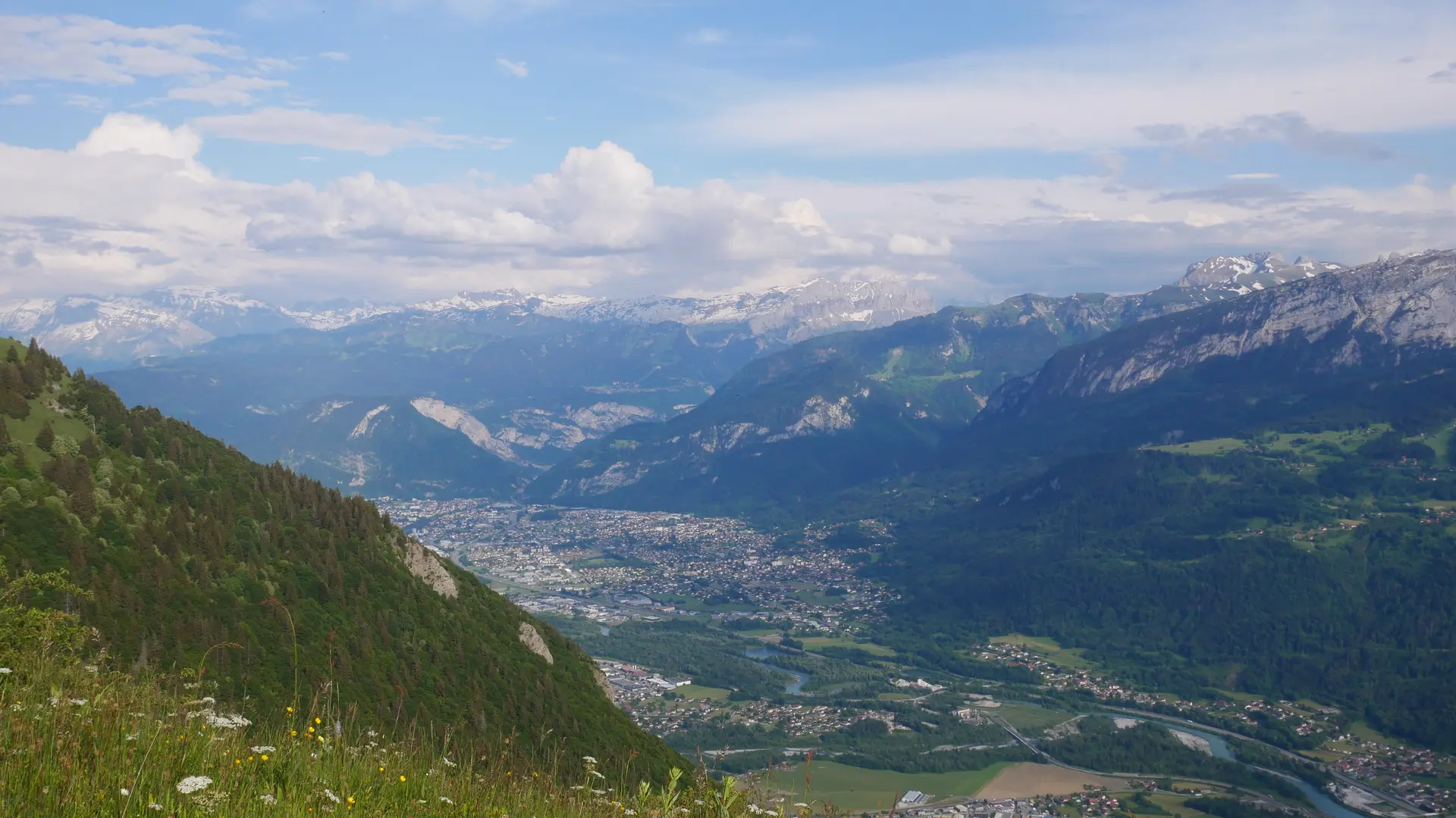 Panorama au sommet de l'ascension