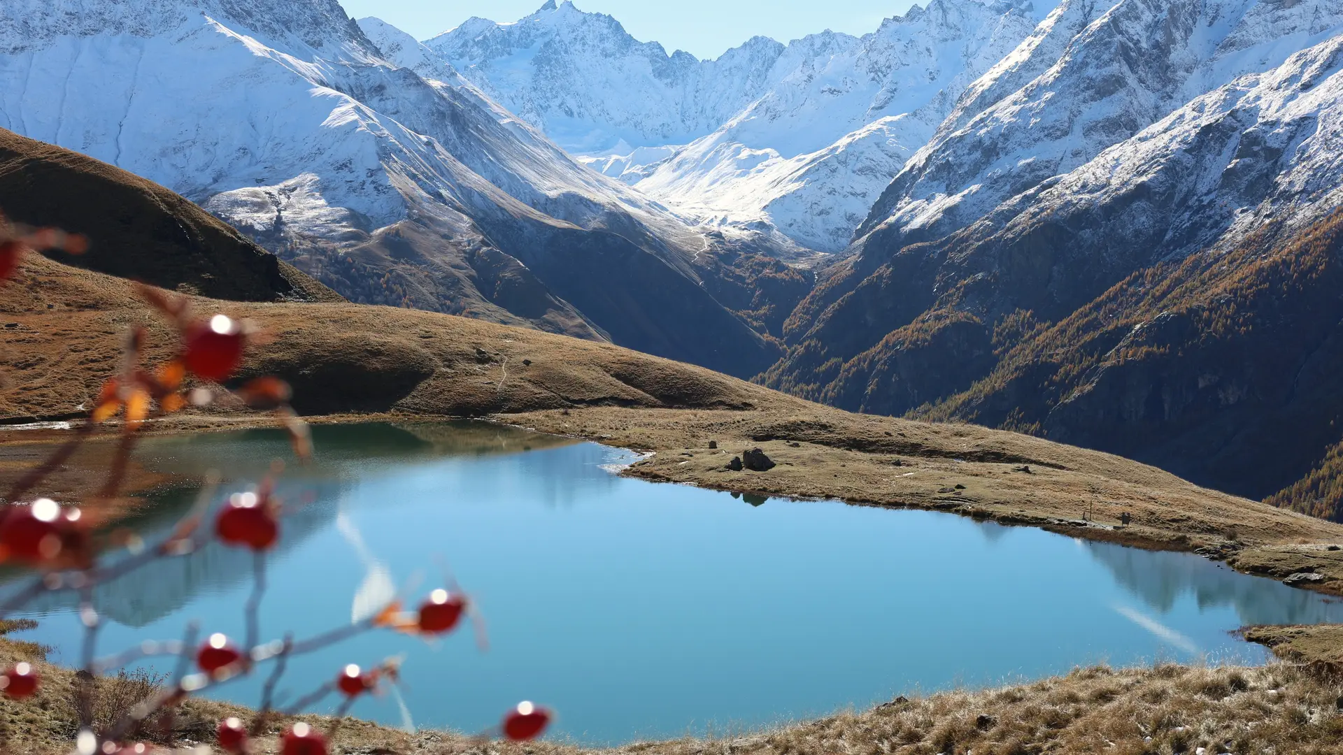 Le lac du Pontet en automne