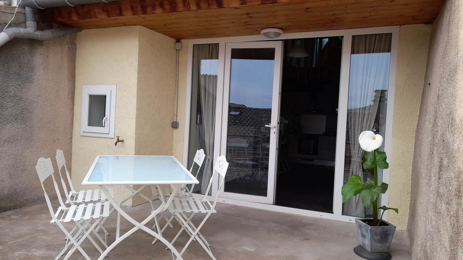 Terrasse bien exposée