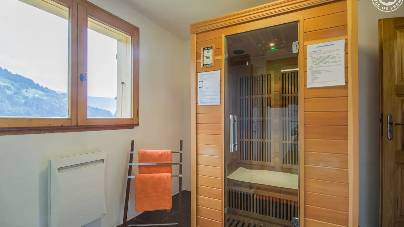 Espace sauna fitness