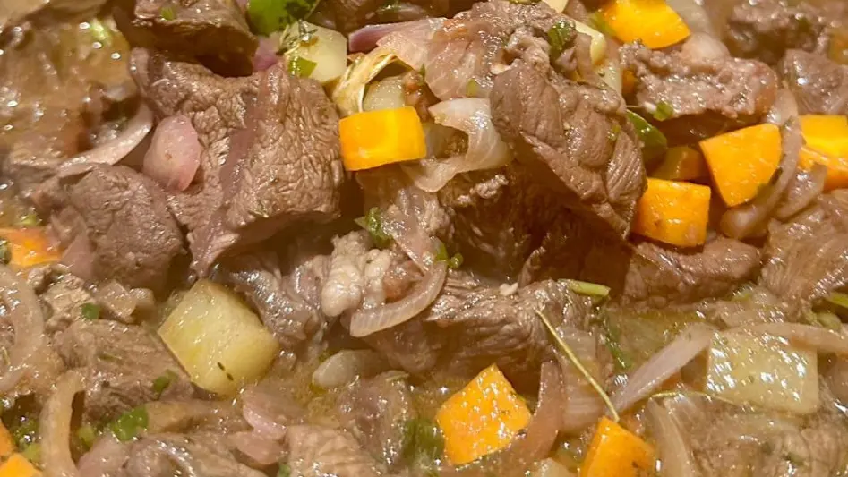 daube de boeuf en train de cuire