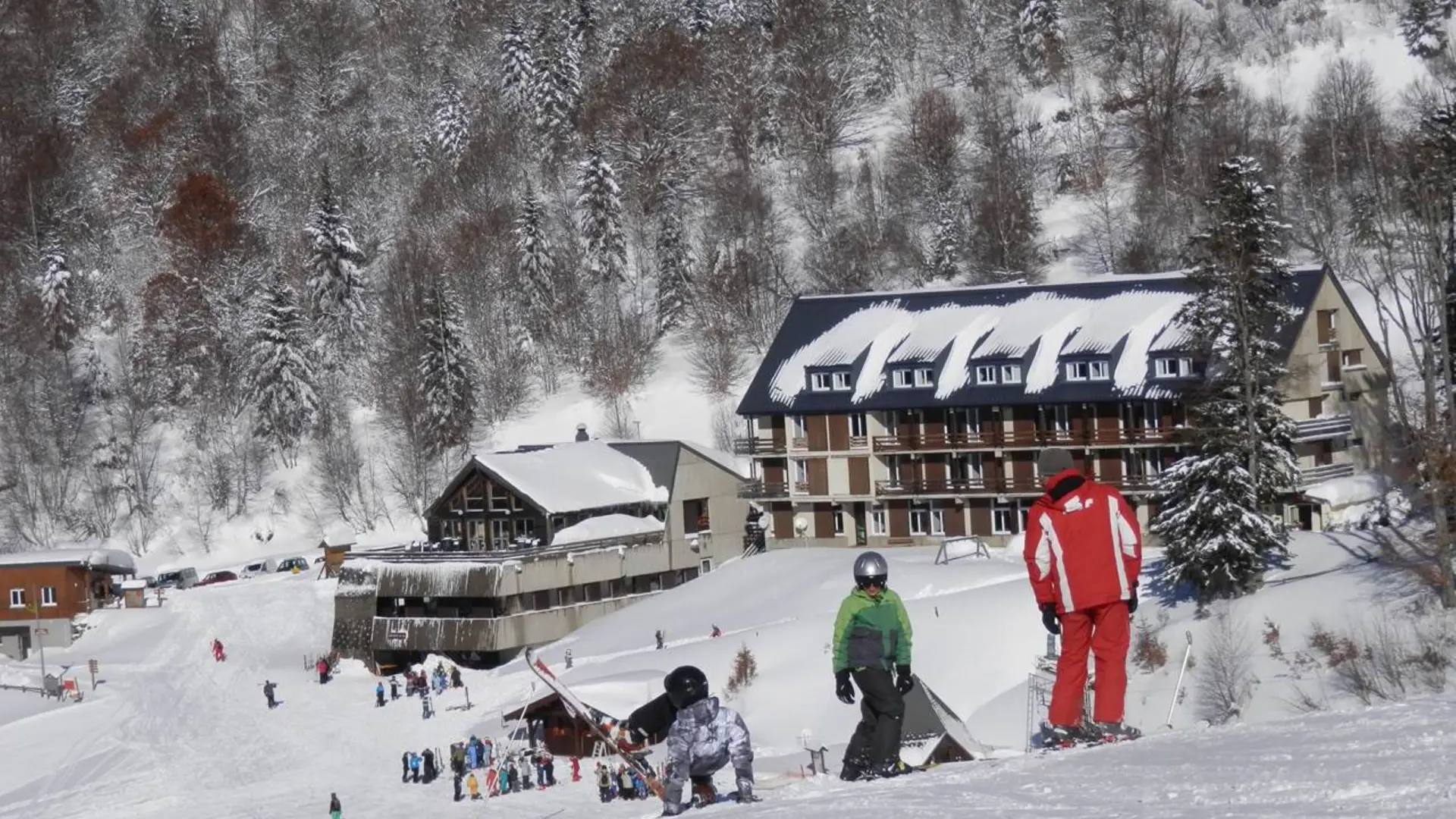 Cafétéria vue des pistes