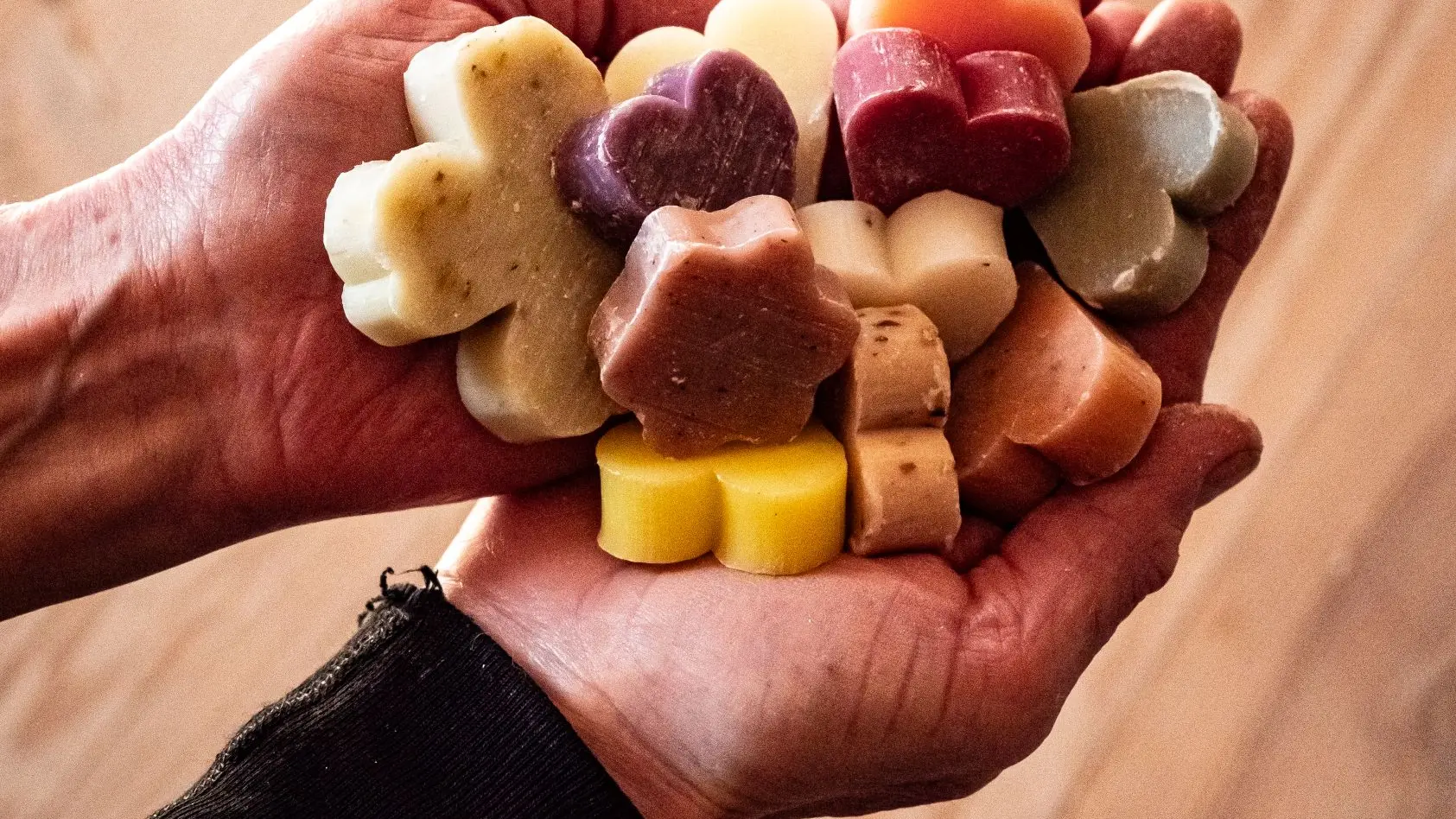 Savons de la savonnerie La Goutte Noire à La Chapelle Agnon