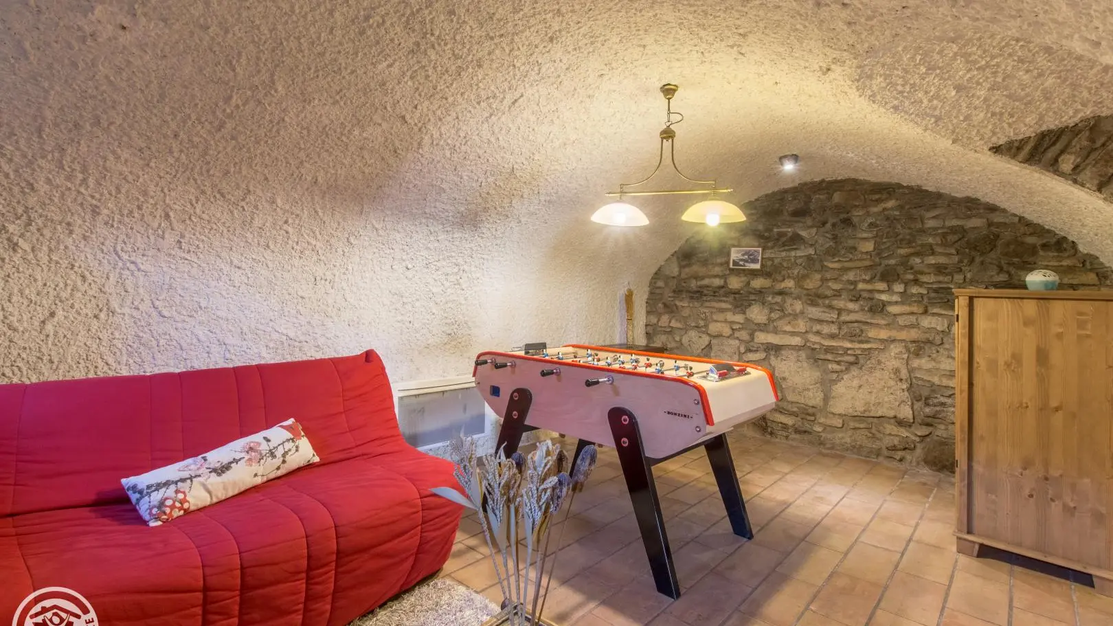 Le carnotzet avec le babyfoot