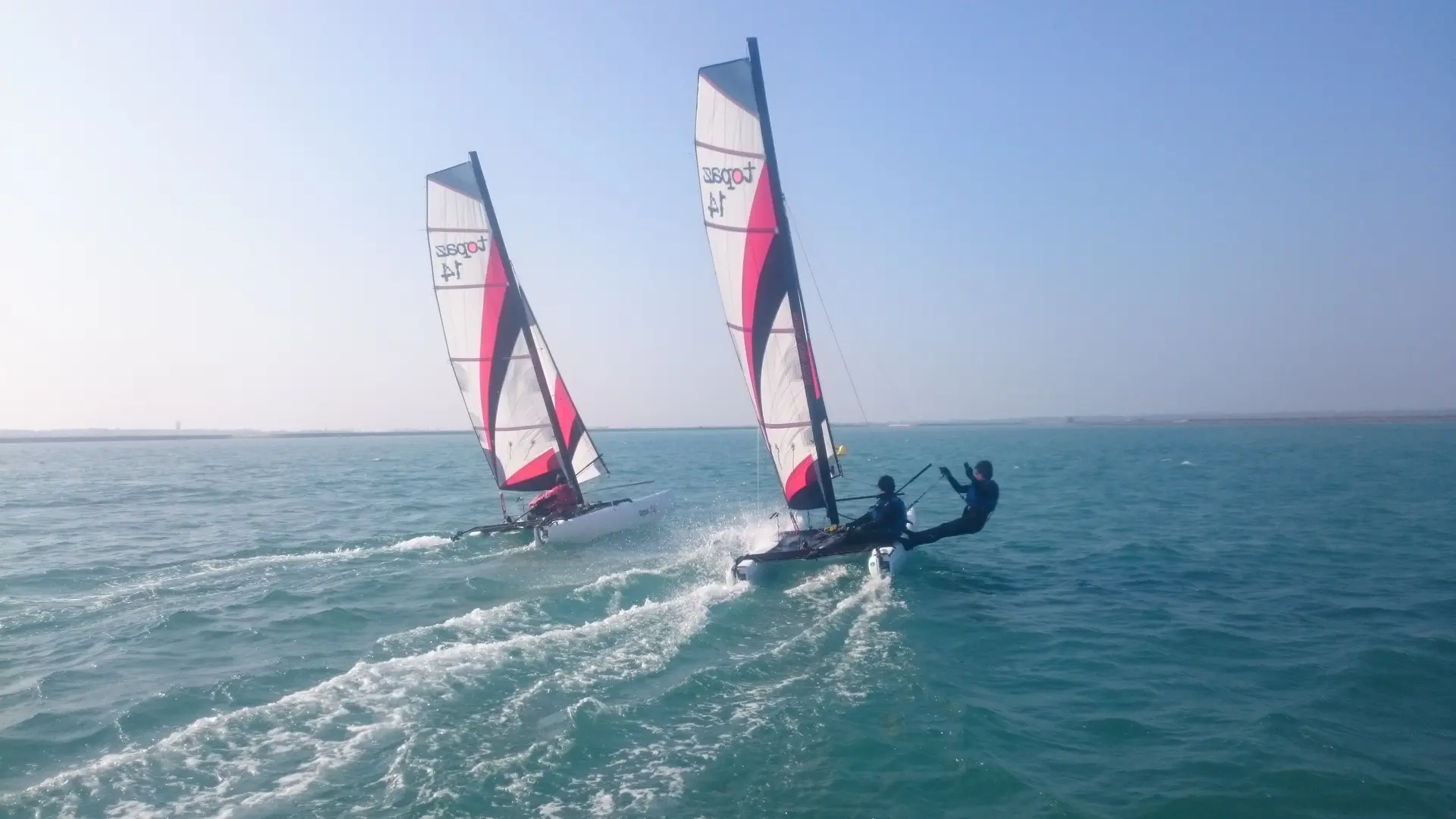 Catamarans sur le Fier d'Ars