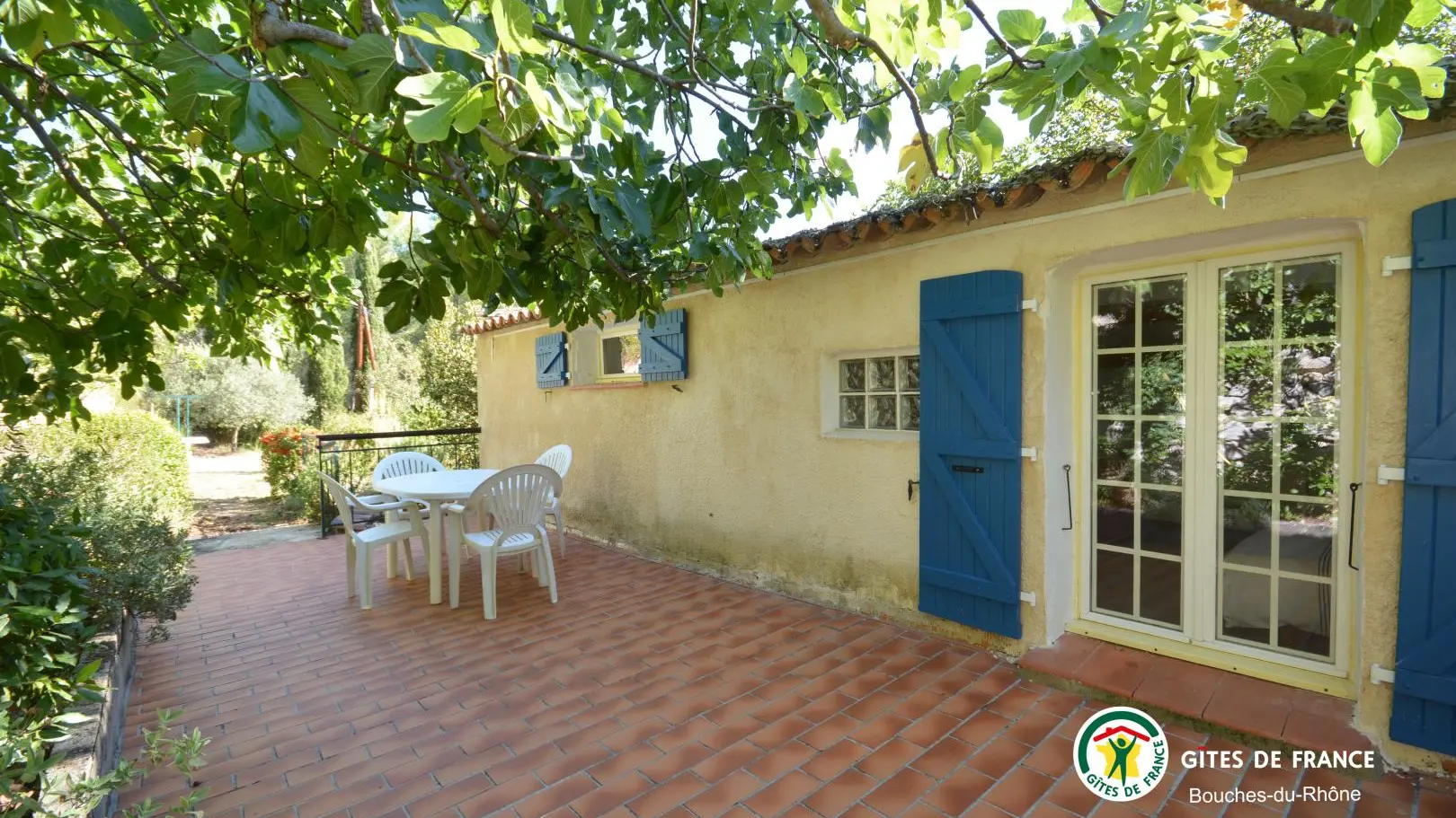 terrasse nord avec accès chambre du haut