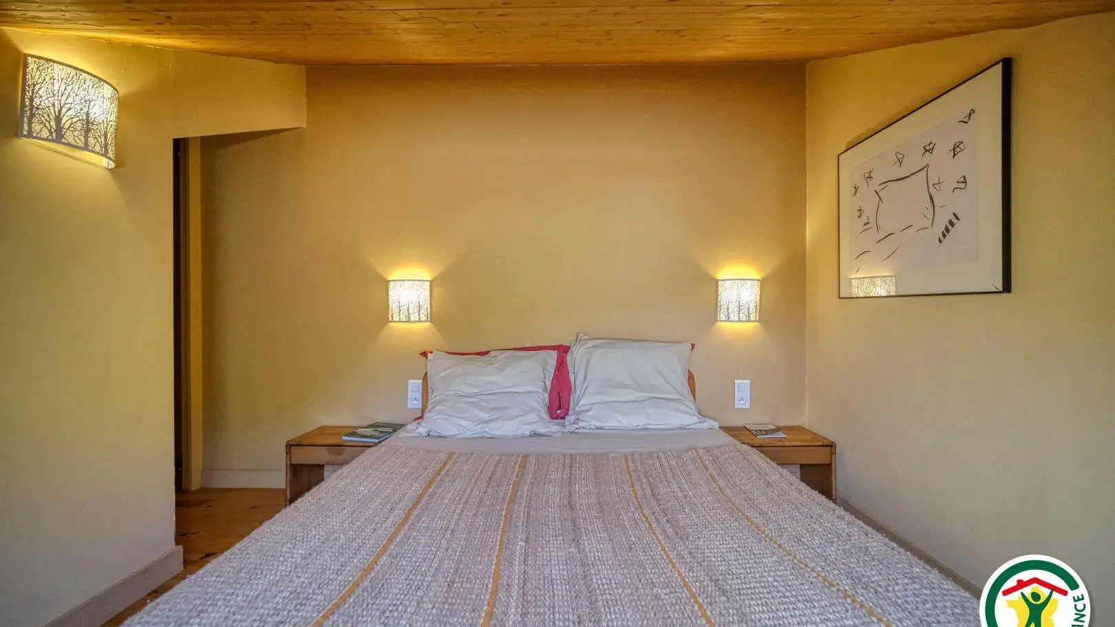 La chambre : lit 1x140