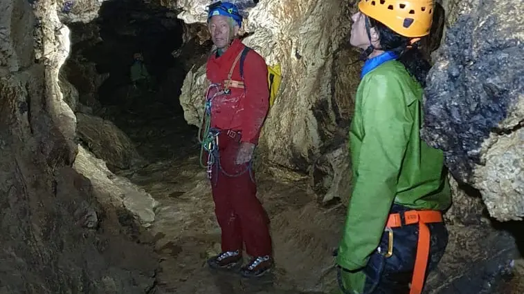 Sortie sportive jusqu'au siphon terminal (- 210m) - Puits des  Bans