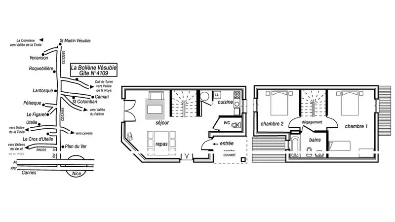 Gîte Héliotrope-Le plan-La Bollène-Vésubie-Gîtes de France des Alpes-Maritimes