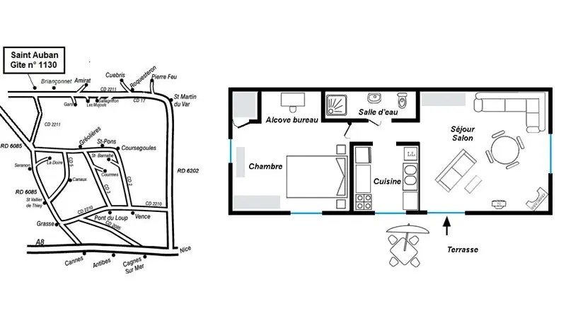 Plan gîte