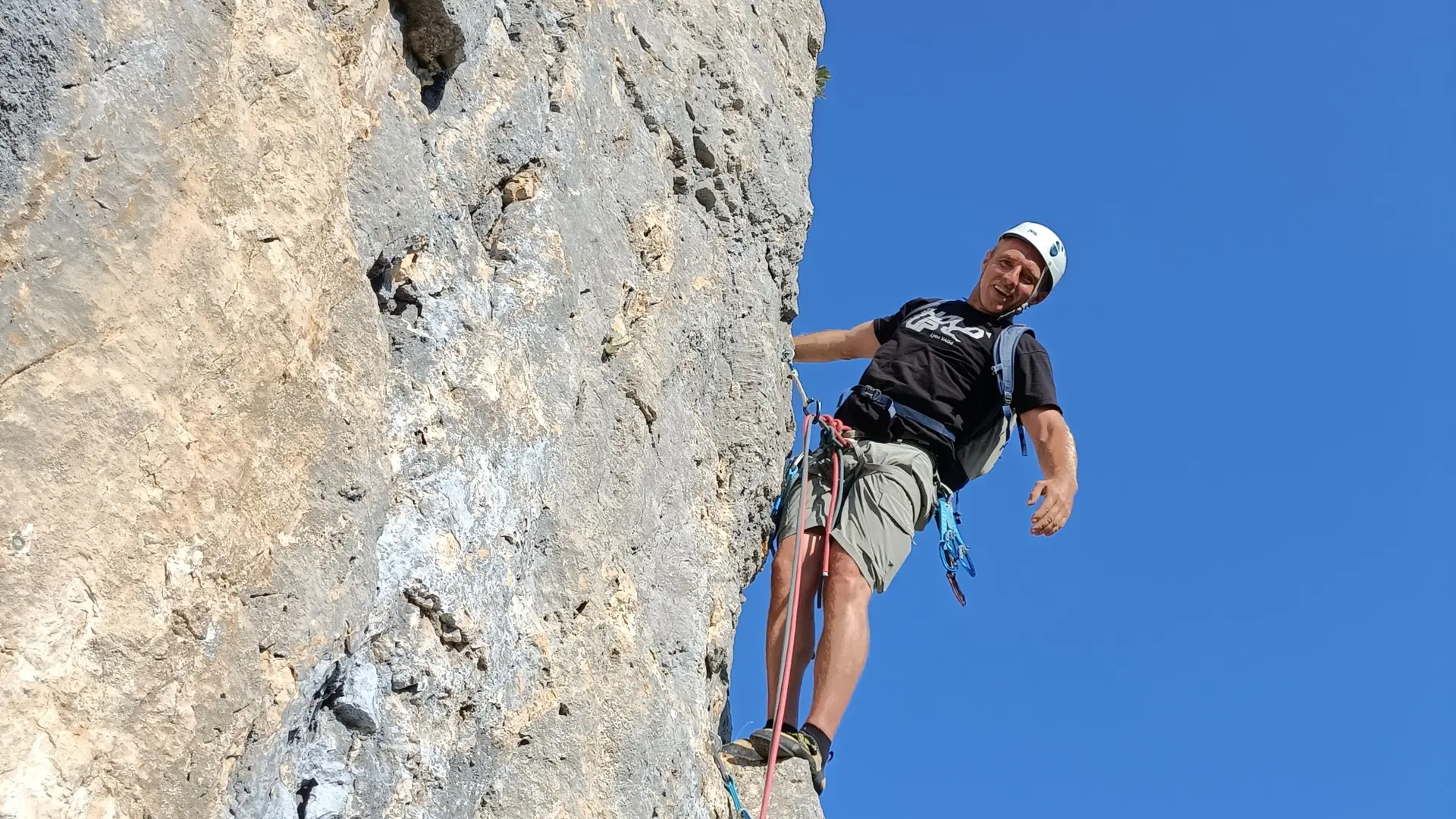 Escalade à Hostiaz avec Eric Chaxel