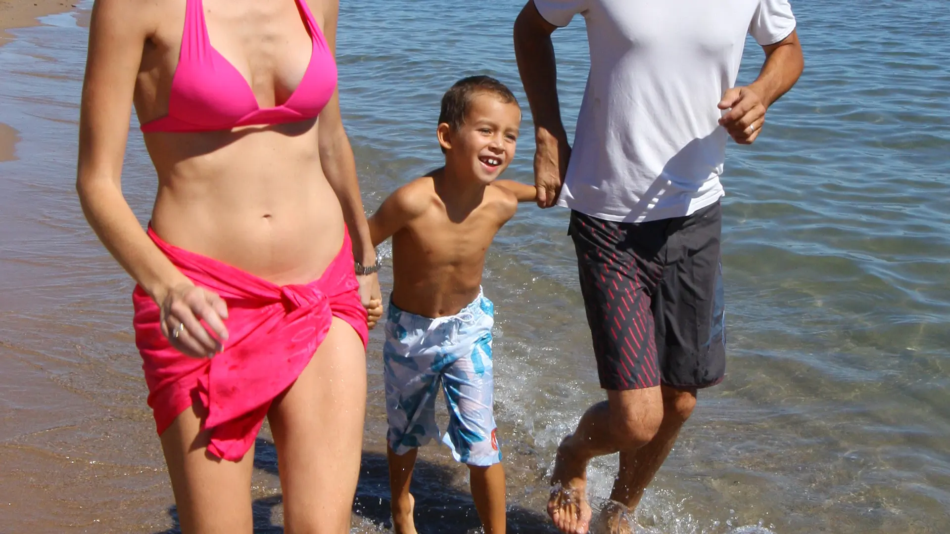 famille sur la plage