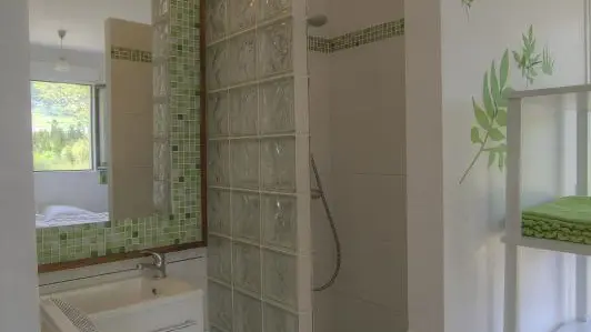 Salle d'eau privative Chambre Leyetaz