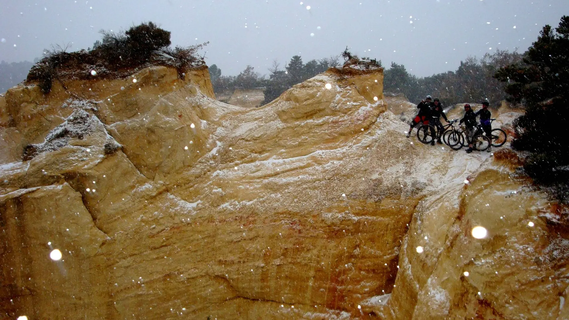 Ambiance hivernale au point de vue de Barriès